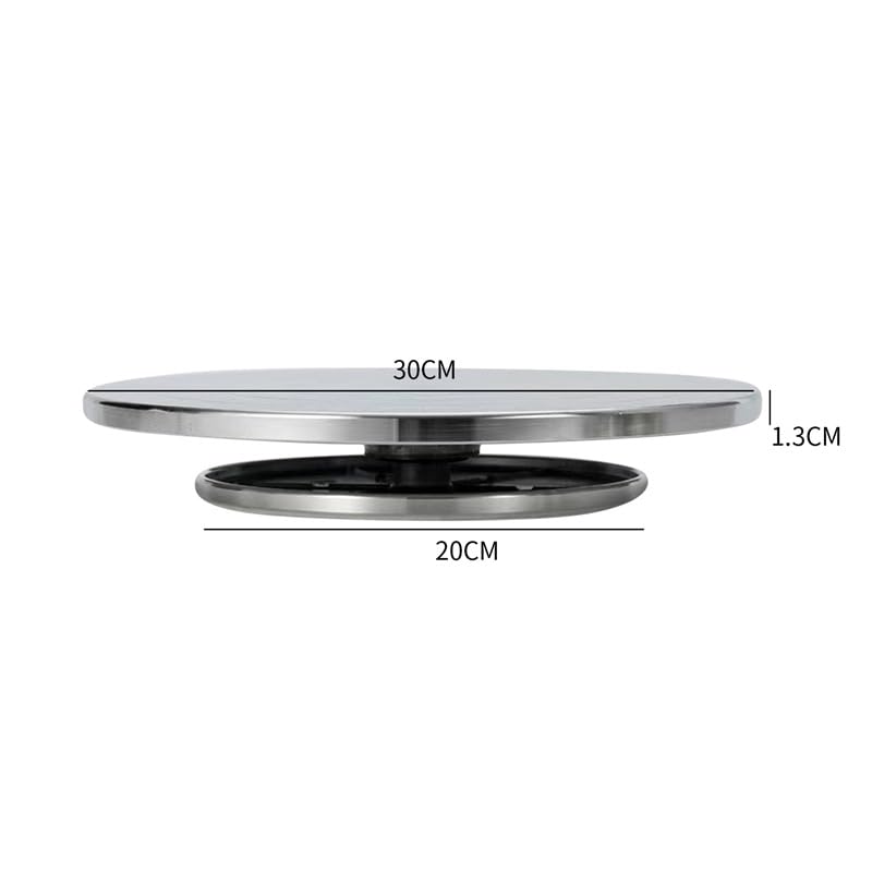 Tornio per Ceramica,Tornio Ceramica Giradischi in Alluminio a Doppia Faccia for Piattaforma di Scultura in Argilla Ceramica Ruota in Ceramica Utensili rotanti Pigri 15Cm-30Cm(30cm)