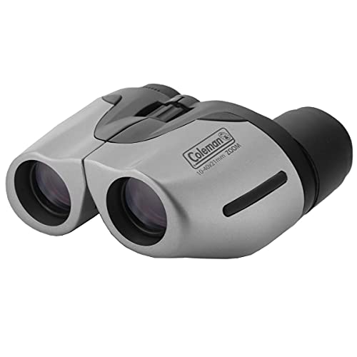 Coleman 10-40X21 Compact Weather Resistant Porro Prism Zoom Binoculars, Silver (Cz104021) #TOP11
