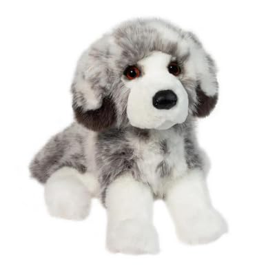 Douglas Skylar Dlux Australian Shepherd Plush Stuffed Animal - 12-Inch Sitting Dog