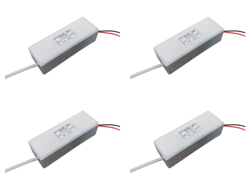 Image of TECHNOBEAM 40W BIS Certified Isolated Driver 36V-1000mA With Red & Black Wire for COB, Street, Flood Lights, and 2x2 Panel (Pack of 4)