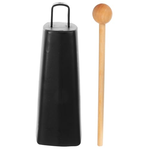 SUPVOX Campanaccio Metallico Rumoroso Strumento Percussione per Ragazzo Ragazza Ragazza e Eventi Sportivi con Manico Ergonomico per Facile Uso e Suono