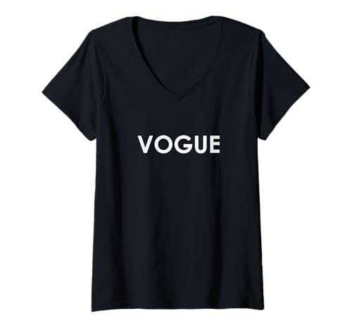 Mujer Vogue Chic: Glam fashionista, creadora de tendencias Camiseta Cuello V