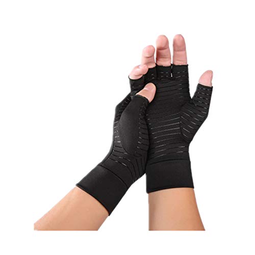 指なし 手袋 スマホ 手袋 綿 ニット 手首 ウォーマー フィンガーレスグローブ グローブ 指無し 暖かい 防寒 シンプル 男女兼用 (ブラック)