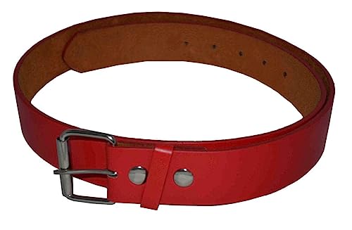 Nayt Leather Belt Red