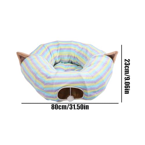Tunnel pour chat idéal dans le salon pour amuser les chats d'intérieur
