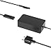 Surface Netzkabel 65W für Microsoft Surface Pro 3 4 5 6 7 7+ 8 9 10 X Surface Laptop 7/6/5/4/3/2/1 Surface Book 3/2/1 Surface Go 4 3 2 1 Tablet Windows Ersatz-Netzteil Ladegerät mit 5V USB-Anschluss