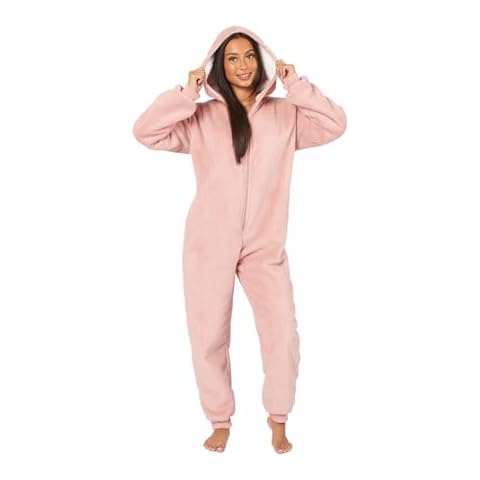 OHS All In One Pink Fleece Jumpsuit Cover