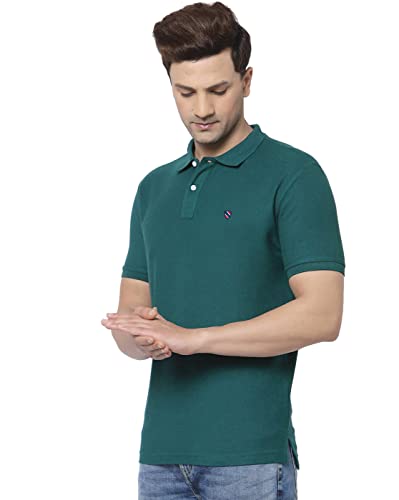 Image of Men's Casual Cotton Polo Tshirt (N1002-AIRFORCE mp)