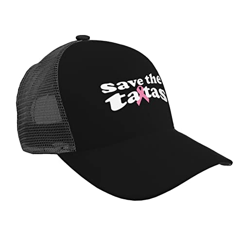 AIZBEGDLU Save The Tatas Mesh Back Trucker Cap Baseball Cap