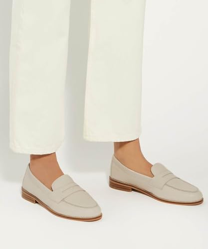 Dune London Ladies GINELLI Wide Fit Penny Loafer Size UK 8 Loafers Ecru