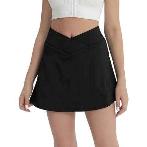 fuinloth Women's Pleated Tennis Skirt Cover