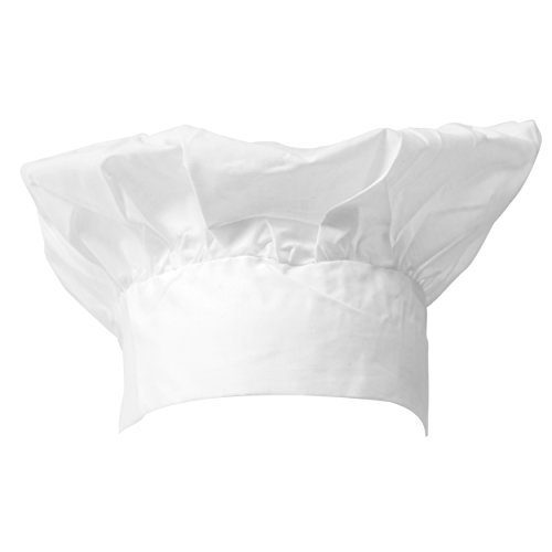 B&S Trendz White Kitchen Hat Chef for Fancy Dress Party Cooking Accessory