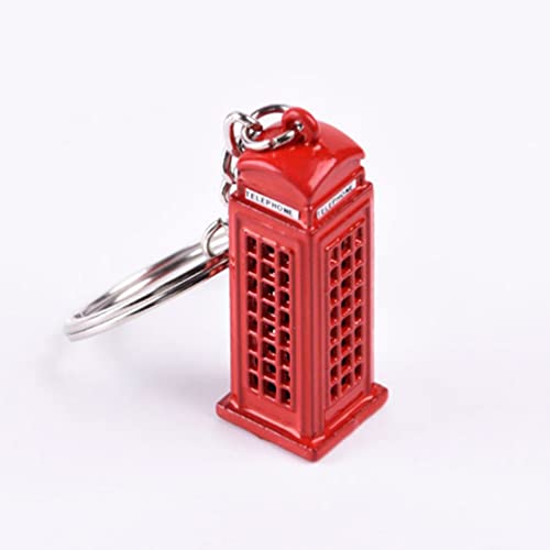 Toyvian London Schlüsselanhänger mit Telefonzelle und Bus, Big Ben London, Souvenir, Geschenk, 4 Stück