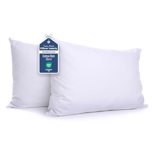 Martex Standard Bed Pillows Pack of 2 White