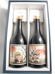 【 母の日 お母さんありがとう】★御礼・感謝・御祝★大黒福梅&エビス福梅〜笑う門には福梅きたるギフト 720mlx2本セット