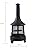 Deko Chimney Wood Burner Firepit with PVC Cover - Outdoor BBQ Fire Pit with Adjustable Cast Iron Grill - Smokeless Patio Fire Pit - Fire Space Heater - Portable Firepit for Camping Bonfire & Barbecue