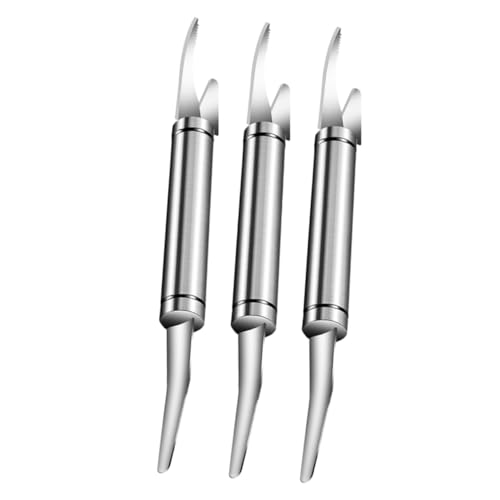 Ciieeo Set di Utensili per Gamberetti - 3 Pezzi in Acciaio Inossidabile Sbucciatore per Gamberetti E Sgusciatore per Una Facile Pulizia
