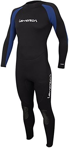 Lemorecn Mens Wetsuits Jumpsuit Neoprene 3/2mm Full Body Diving Suit for Men and Women