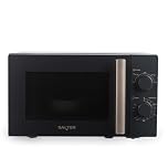Salter Marino Microwave – 20 Litre Solo Microwave Oven, 950W, Compact, 5 Power Levels, Defrost Function, 35 Minute Timer, Manual Dial Control, 25.5 cm Glass Turntable, Easy Clean, Blue Grey