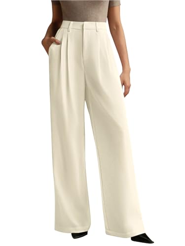 NIMIN Wide Leg Dressy Pants High Waisted Work Business Casual Slack 2025 Summer Flowy Palazzo Trousers with Pockets