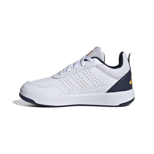 adidas Unisex Kids Tensaur Sport 3.0 Kids Shoes, FTWR White/Collegiate Gold/Collegiate Navy, 2.5 UK