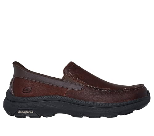 Image of Skechers Men's USA Pollard - Osgood Dual Gore Leather Moc Toe Slip-Ins Loafer