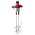 Cement Mixer, 2800W Handheld Electric Concrete Mixer, Portable Mortar Mixer with 6 Adjustable Speed, 110V Mud Mixer for Mixing Mud, Cement, Mortar, Paint, Fodder, Red