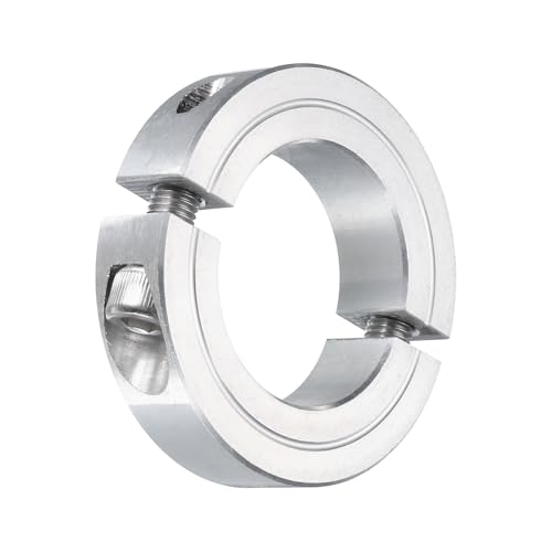 uxcell Double Split Clamp-On Shaft Collar 1-1/4" Bore, Aluminum Alloy