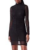 hugo boss etuikleid blau 90% Polyester 10% Elastane HUGO Women\'s Nikau Dress, Black1, XS