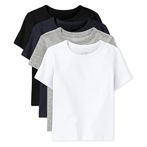 The Children's Place Baby Boys' Short Sleeve T-shirt, Pack of 4 Cover