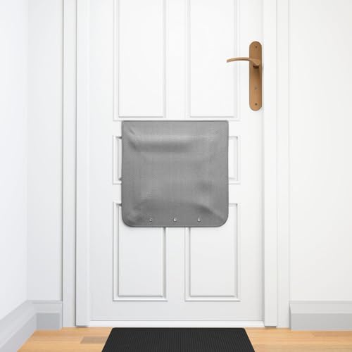 MAMMO Letter Box Catcher Post box Mail Catcher Letterbox Cage Alternative Letter Catcher For Front Door Letter Box Cover for letters & small parcels Universal Easy Install No Tools (Grey)