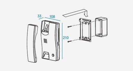 DP-2S Doorphone Mounting Diagram