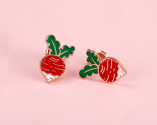 Fashion Cute Vegetable Fruits Pretty Radish Earrings for Women Summer Statement Jewelry - Perfect for Beach Holidays and Parties3