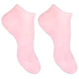 VINTORKY Feuchtigkeitsspendende Gel Socken 1 Paar Anti Trocken Socken mit Gepolsterten Fersen Xl 42 44 Fußpflege für Rissige Füße und Fersen