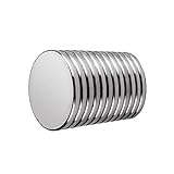 REALTH Magnets Disc Neodymium Strong Permanent Rare Earth Magnetic Blocks for Fridge Office Science Project Building and Craft 12 Pack(MC20212)