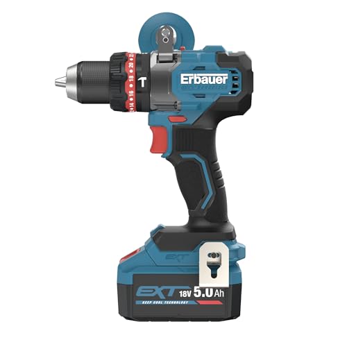 Perceuse visseuse à percussion sans fil Erbauer Elite 18V ERI1107COM 150 Nm 2x5Ah - vue 4