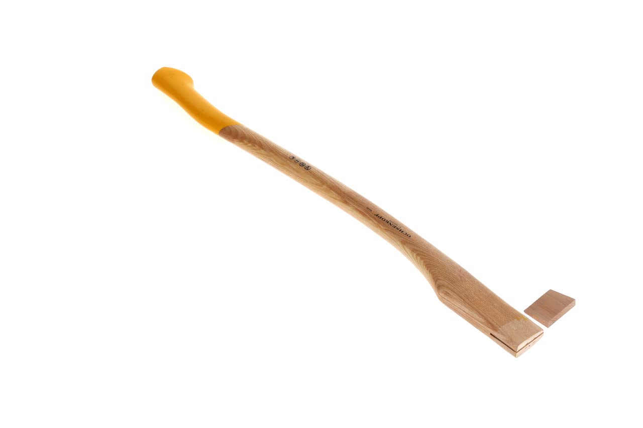 OCHSENKOPF Manico di Ricambio per Accetta EURO, Manico in Frassino, 800 mm, 550 g, a Forma di Piede di Porco, Utensile Forestale, OX E-83 E-0800