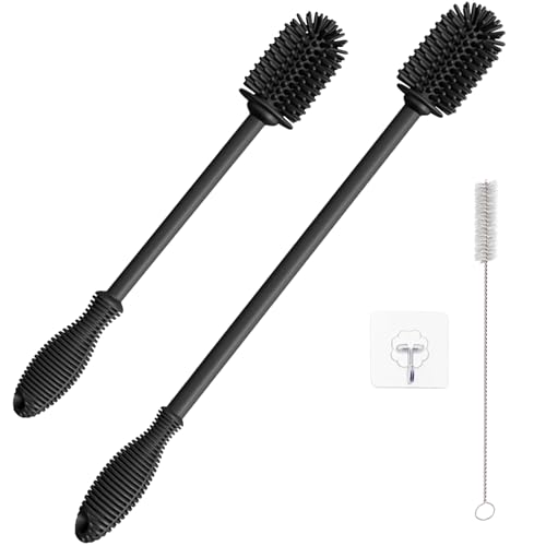 YEibi 2er Pack Silikon Flaschenbürsten Set