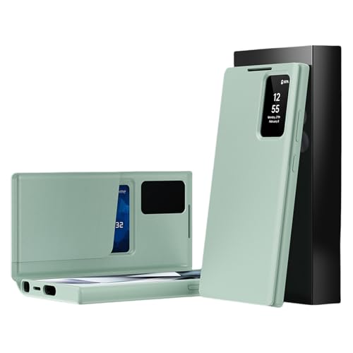 Housse Samsung Galaxy S25 Ultra en cuir vert pour un quotidien connecté et élégant