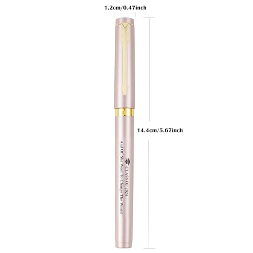 Pack de 3 bolígrafos gel negro punta media 0.7 mm color oro rosa miniatura 2