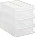Price comparison product image Rotho, Systemix, Drawer box with 3 drawers S, Plastic (PP) BPA-free, transparent, S/A5 (26,5 x 19,2 x 23,3 cm)