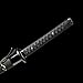 JIHPEN sword, Black Katana Wakizashi Tanto Set,Full Tang Samurai Sword,Sharp,Spring Steel Blade with Black Scabbard (B - Wakizashi)
