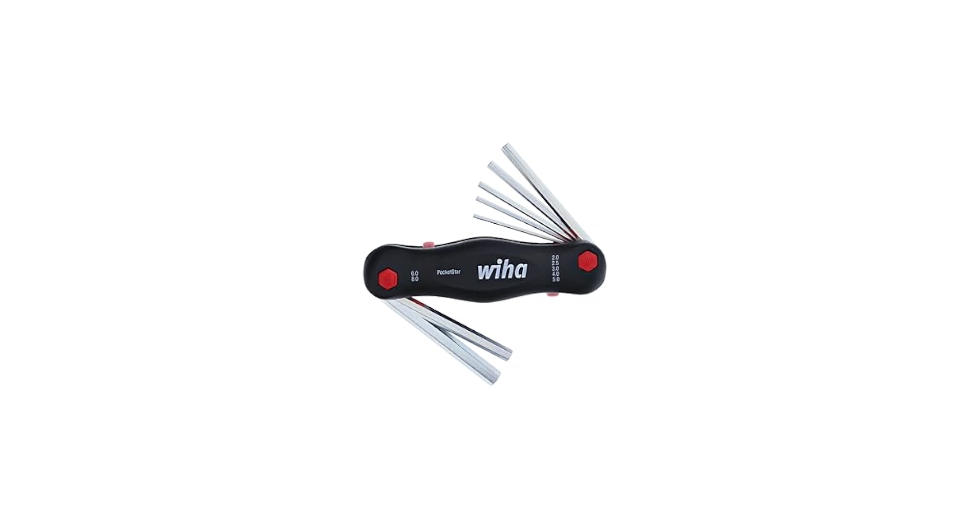 K★H✕4 Wiha 35195 Metric Pocket Star Fold Up Key Set with Large