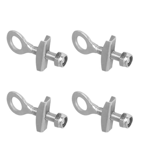 SOIMISS Tensor de Cadena de Bicicleta de Acero 4 Piezas, Soporte de Ajuste Fijo para BMX y Montaña, Accesorio Resistente para Tensión Óptima en Ciclismo al Aire Libre