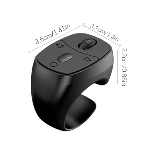 Mando a distancia inalámbrico de desplazamiento para teléfono móvil, mando a distancia para el desplazamiento del móvil, para leer libros electrónicos, grabar vídeos, vlogging con fotos y para - imagen 6