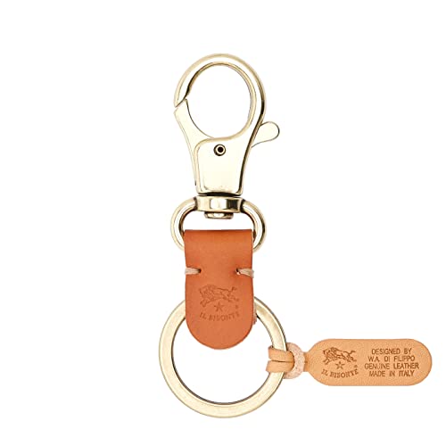 [イルビゾンテ] キーホルダー キーリング メンズ レディース IL BISONTE SKH016 PG0001 [並行輸入品] (CA101 CARAMEL)