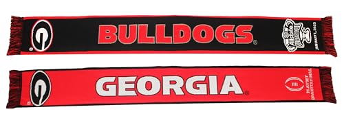 Official 2025 College Football Playoff Sugar Bowl Georgia Bulldogs Knitted Scarf 1-1-2025, LLC2