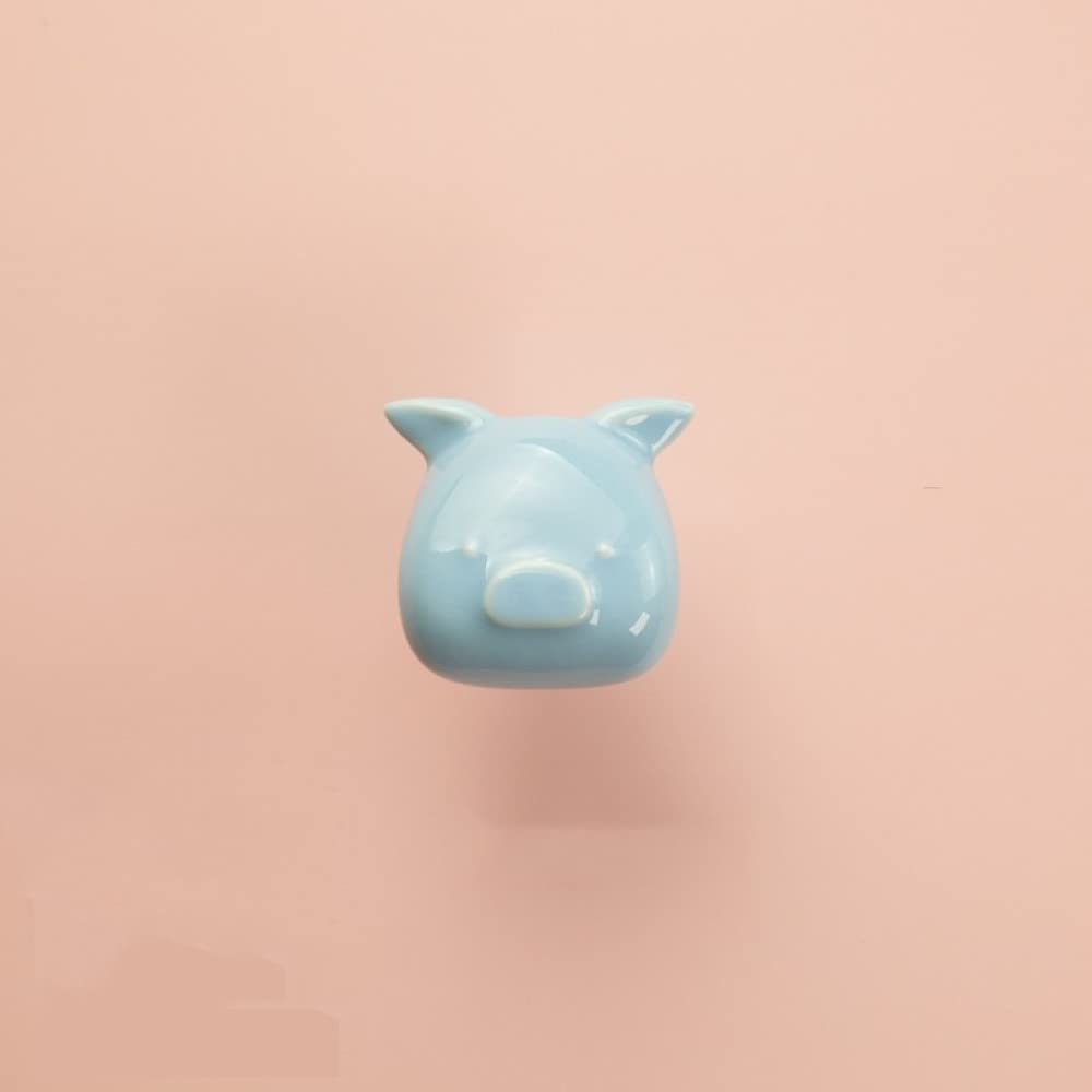 Boutons de tiroir cochon céramique pour réparer et sécuriser un meuble enfant