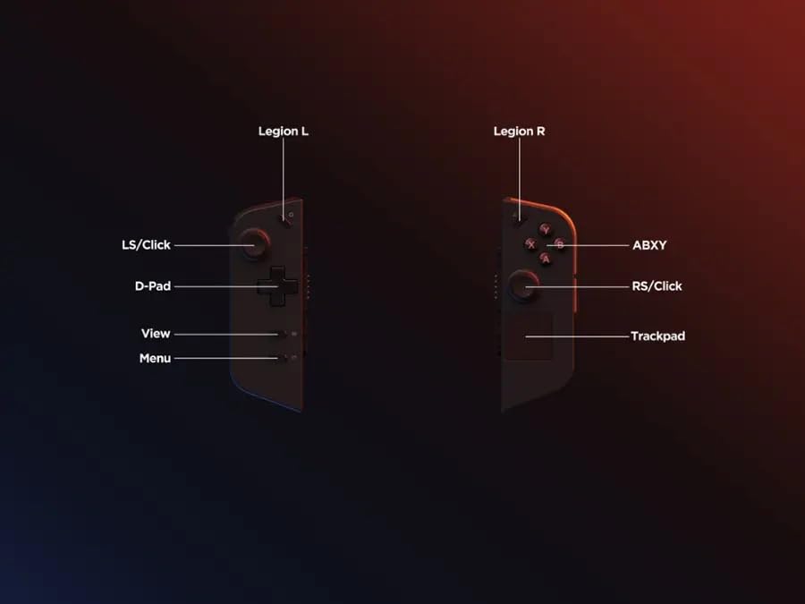 Image of Lenovo New Legion Go, The Ultimate Flexible Handheld Gaming Consoles, 8.8 inch WQXGA IPS Color Touch Screen 144hz Display, AMD Ryzen Z1 Extreme CPU, 16GB Ram 1TB SSD, Windows 11 Home (Black-Windows, 1TB)
