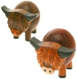 FANCYTHAT and SCIFI PLANET Mini Highland Cow ornament